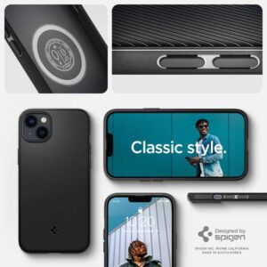 coque iphone 15 plus mag armor spigen noir