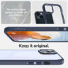 coque iphone 15 plus ultra hybrid spigen bleu marine