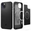 coque iphone 15 plus mag armor spigen noir