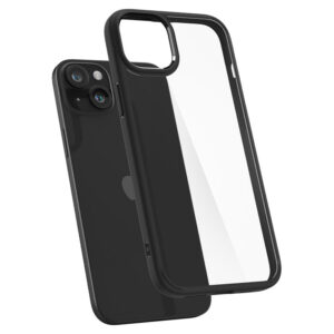 coque iphone 15 plus ultra hybrid spigen noir mat réf 9961