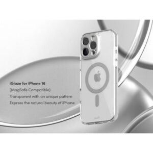 coque iphone 16 pro max iglaze moshi argent