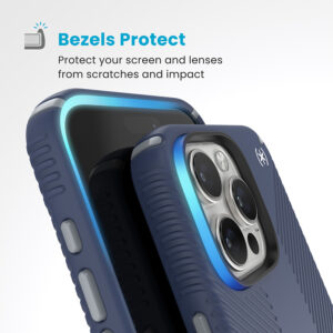 coque iphone 16 pro max presidio2 grip speck bleu côtier
