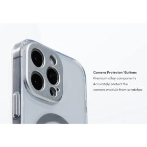 coque iphone 16 pro max iglaze moshi argent