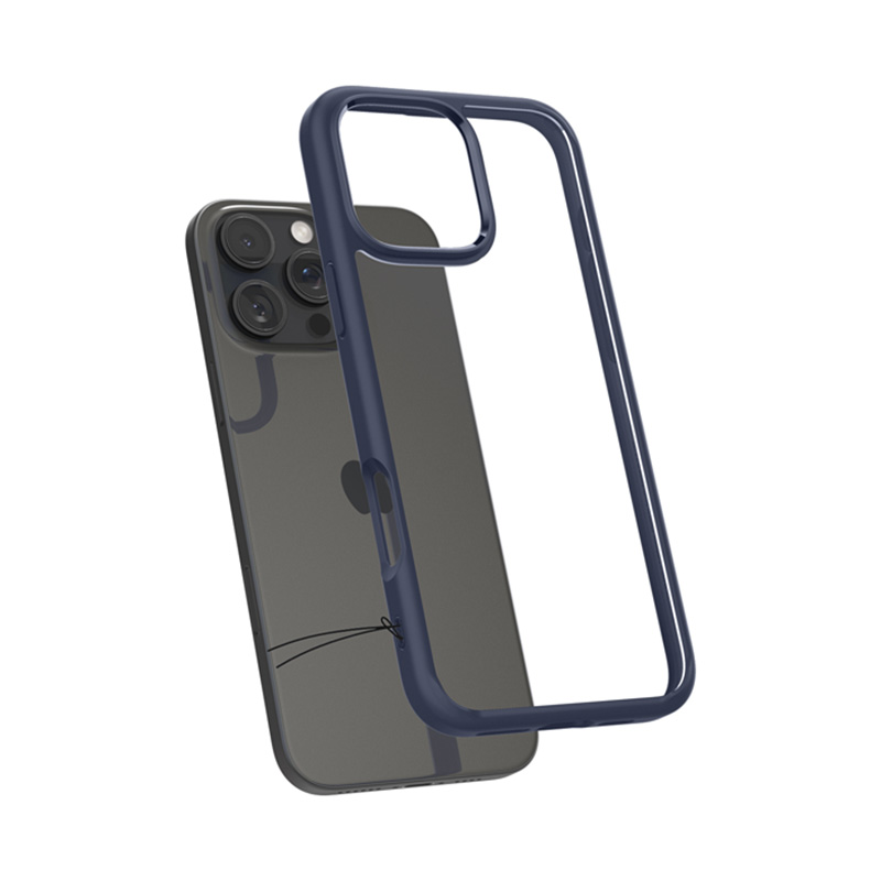 coque iphone 16 pro max ultra hybrid spigen bleu marine