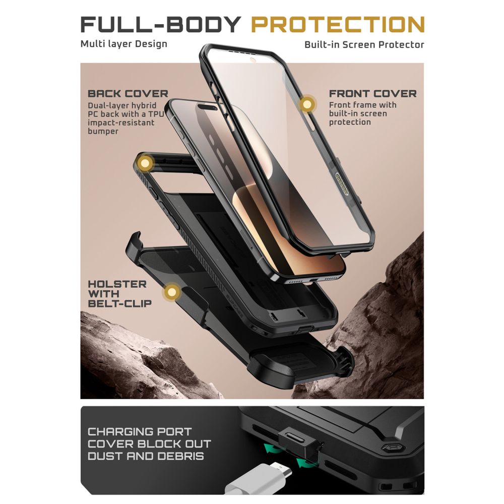 coque iphone 17 air supcase ub pro noir