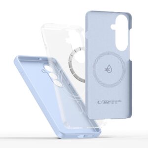 coque samsung galaxy s26 tech protect silicone magsafe bleu