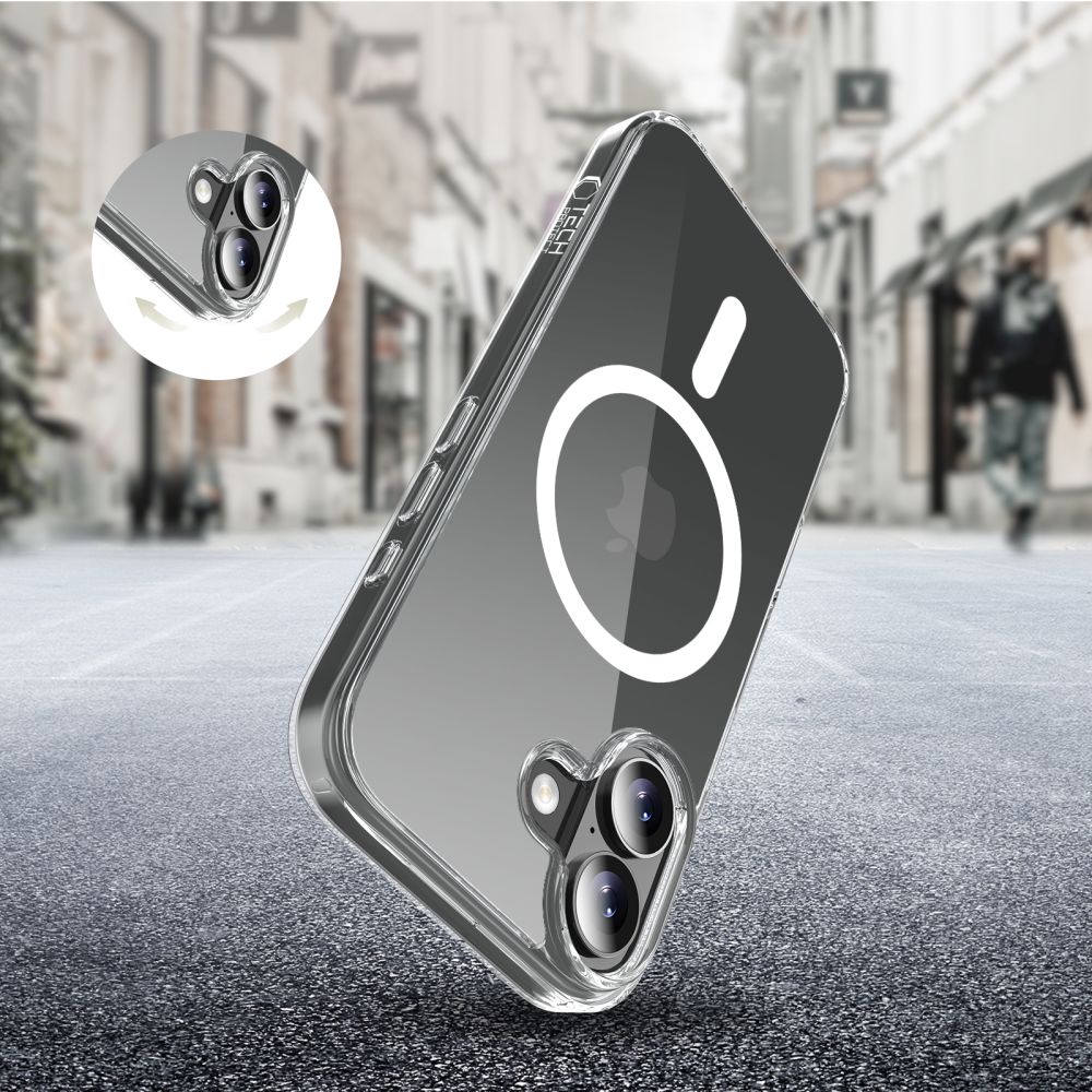 coque iphone 17 tech protect flexair hybrid transparent