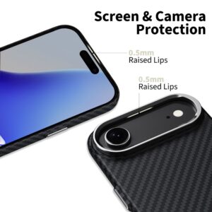 coque iphone 17 air tech protect ion carbon argent