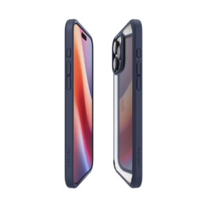coque iphone 16 pro max ultra hybrid spigen bleu marine