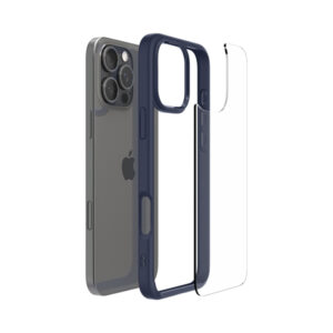 coque iphone 16 pro max ultra hybrid spigen bleu marine