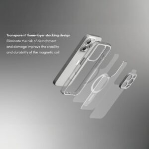 coque iphone 16 pro max iglaze moshi argent