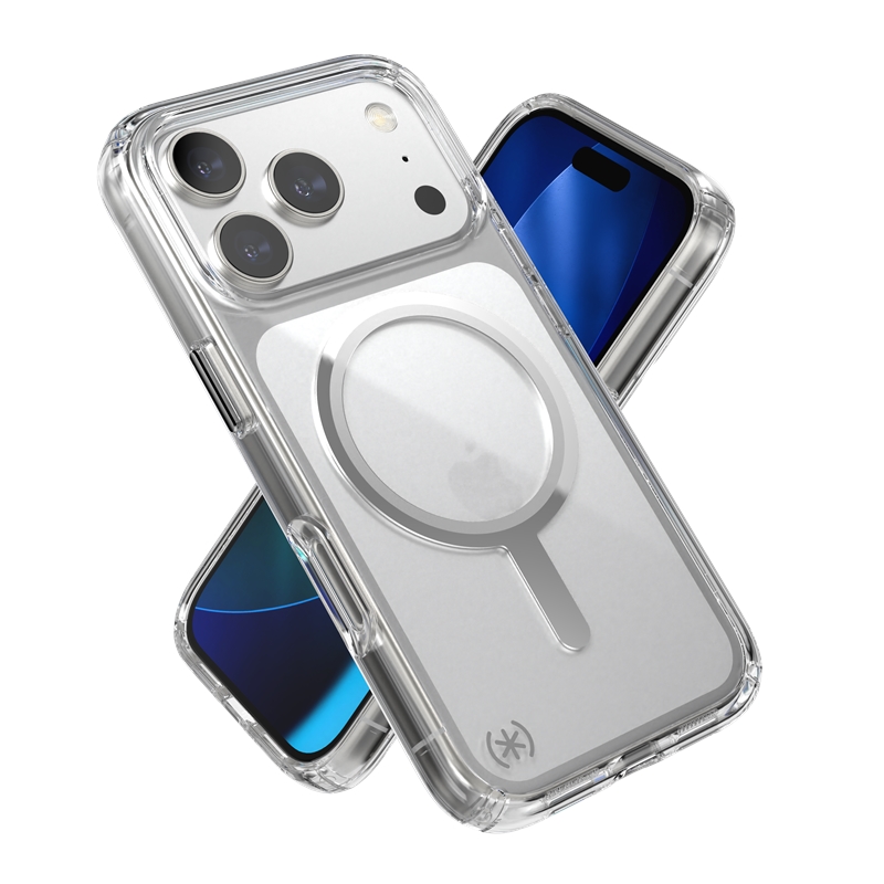 coque iphone 17 pro presidio perfect clear speck transparent