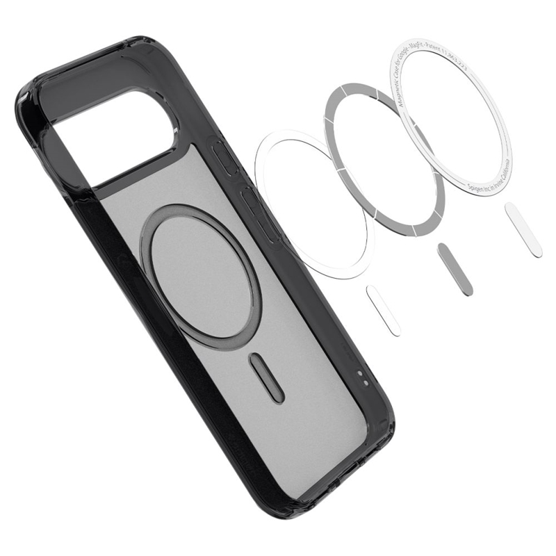 coque google pixel 10 pro xl ultra hybrid mag spigen noir givré