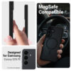 coque samsung galaxy s25 hybrid matte magnetic crong noir réf 7008