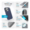 coque iphone 16 pro presidio2 grip speck bleu côtier dust gray