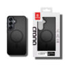 coque samsung galaxy s25 hybrid matte magnetic crong noir