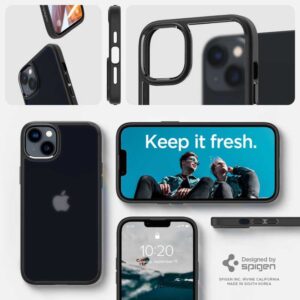 coque iphone 15 plus ultra hybrid spigen noir mat