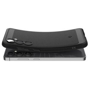 coque samsung galaxy s24 fe rugged armor spigen noir mat