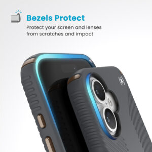 coque iphone 16 presidio2 grip speck anthracite