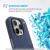 coque iphone 16 pro presidio2 grip speck bleu côtier dust gray