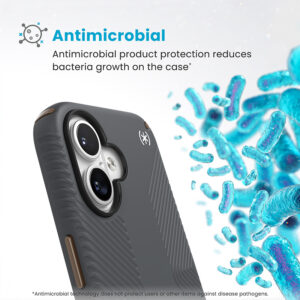 coque iphone 16 presidio2 grip speck anthracite