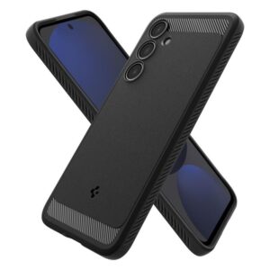 coque samsung galaxy s24 fe rugged armor spigen noir mat