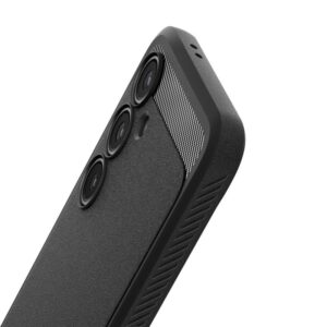 coque samsung galaxy s24 fe rugged armor spigen noir mat
