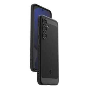 coque samsung galaxy s24 fe rugged armor spigen noir mat