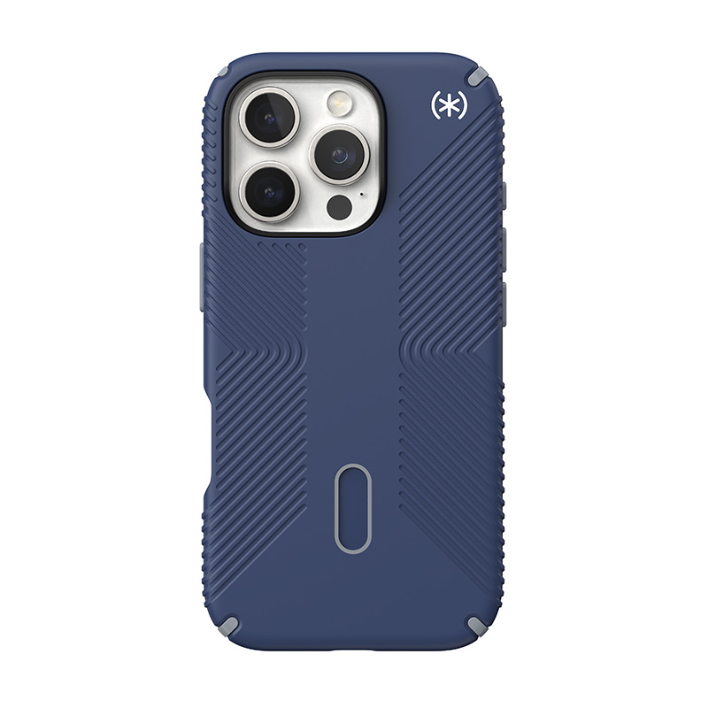 coque iphone 16 pro presidio2 grip speck bleu côtier dust gray
