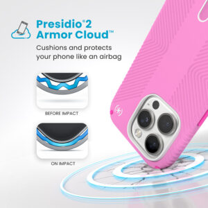 coque iphone 16 pro presidio2 grip speck rose