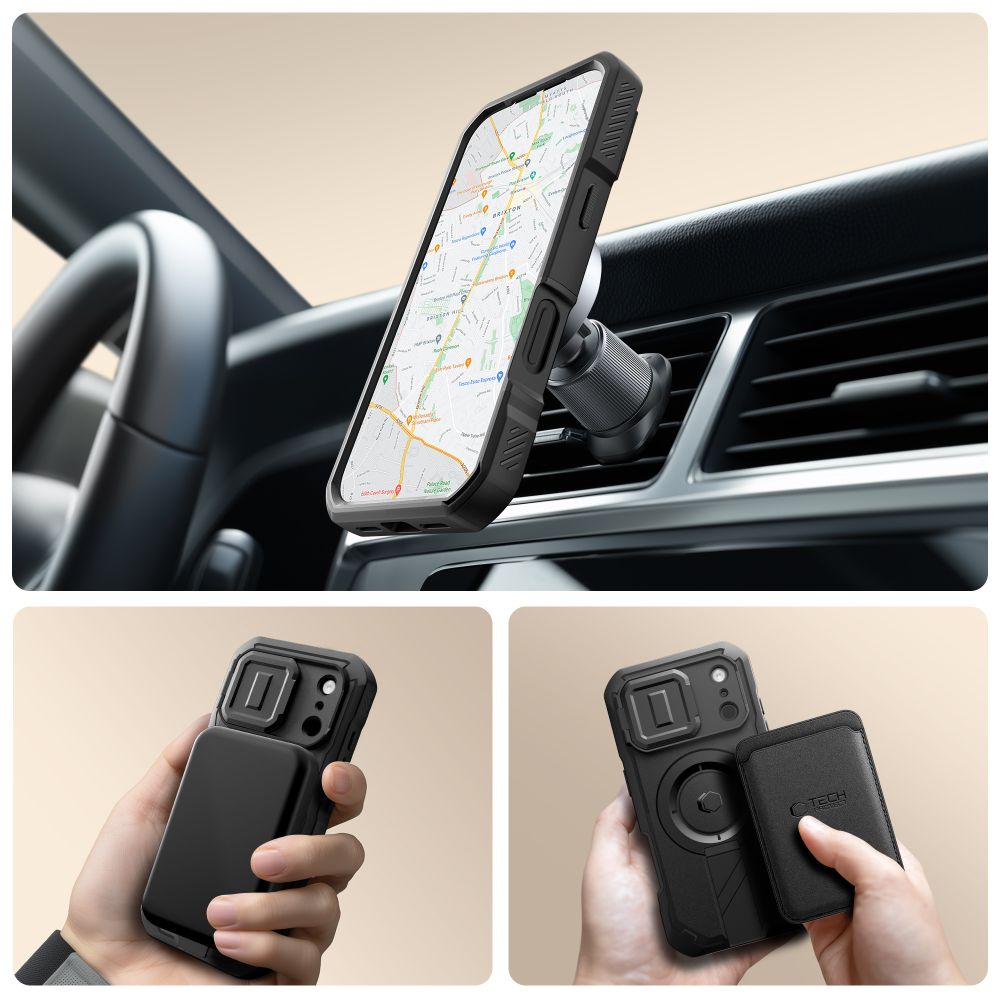 coque iphone 17 pro tech protect kevlar noir
