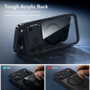 coque iphone 17 pro esr classic hybrid transparent/noir