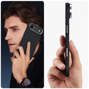 coque iphone 17 air tech protect ion carbon argent