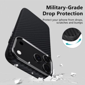coque iphone 17 pro tech protect ion carbon argent