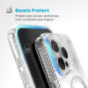 coque iphone 16 pro max presidio perfect clear speck transparent chrome finish