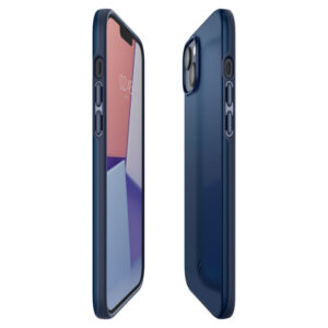 coque iphone 15 plus thin fit spigen bleu marine