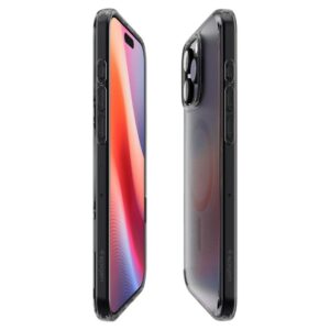 coque iphone 16 pro ultra hybrid spigen noir givré