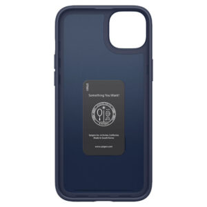 coque iphone 15 plus thin fit spigen bleu marine