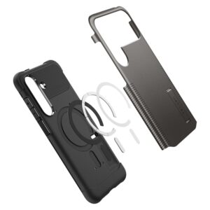 coque samsung galaxy s25 slim armor spigen anthracite