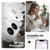 coque iphone 17e hybrid matte magnetic crong blanc