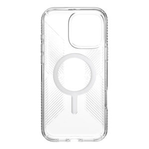 coque iphone 16 pro max presidio perfect clear speck transparent chrome finish