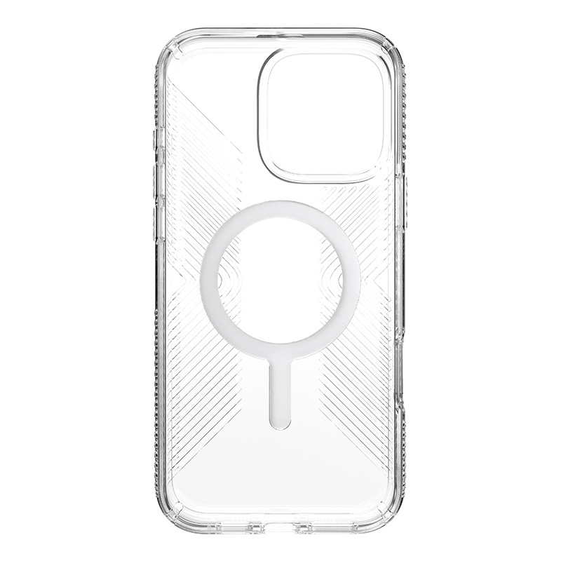 coque iphone 16 pro max presidio perfect clear speck transparent chrome finish