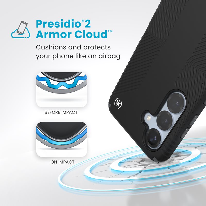 coque samsung galaxy s25 presidio2 grip speck noir