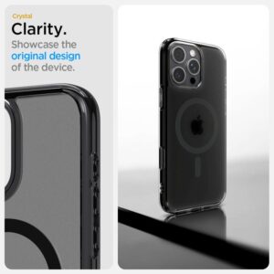 coque iphone 16 pro ultra hybrid spigen noir givré
