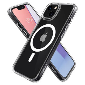 coque iphone 13 ultra hybrid mag spigen blanc