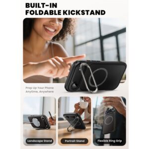 coque iphone 17 air supcase ares flip mag noir
