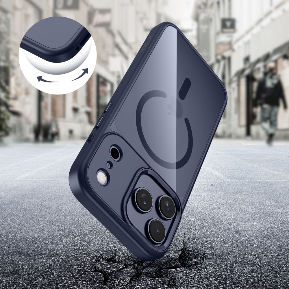 coque iphone 17 pro tech protect magmat bleu