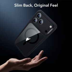 coque iphone 17 pro esr classic hybrid transparent/noir