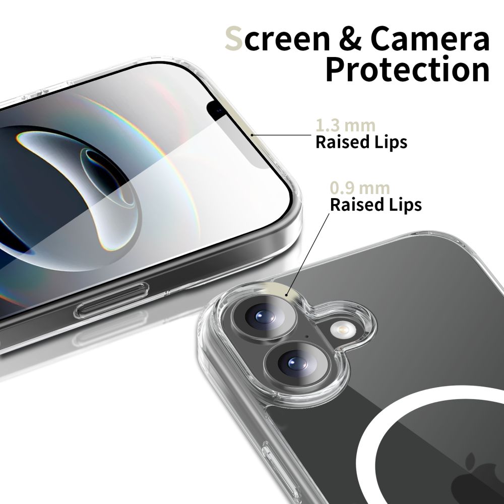 coque iphone 17 tech protect flexair hybrid transparent