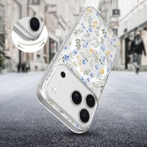 coque iphone 17 pro tech protect flexair fleurs